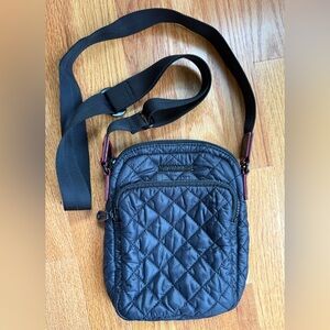 MZ Wallace Black Quilted Metro Crossbody Bag